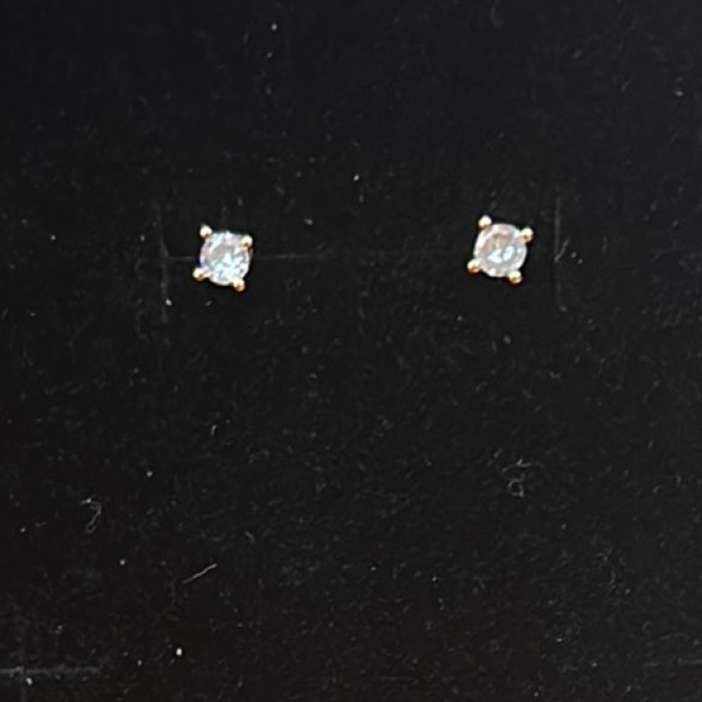 Delicate Crystal Stud Earrings
